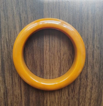Size 58 Premium Jade Bangle, Natural Raw Ore Jade Bangle Size 6 for Women, Yellow Dragon Jade Bracelet, Quartzite Jade Bangle 16*11
