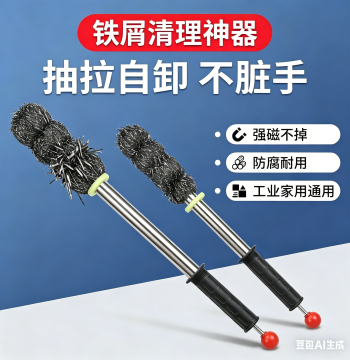 Strong Magnetic Iron Rod, Retractable Magnetic Bar for Iron Filings and Scrap Cleanup, Super Strong Magnetic Stick
