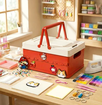 Perler Beads Handmade DIY Material Kit Full Set Tools Pen Special Iron Genuine Girl Birthday Gift Box