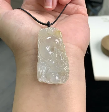 [Buyout] Natural Grade A Jadeite Dragon Pendant, Burmese Jade High-Ice Moist Yellow Dragon Plaque Ornament, Silong Jewelry