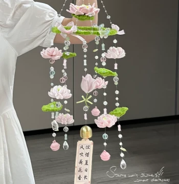 Viral Wind Chime Twist Stick Handwoven DIY Material Kit Suitable for Girls' Bedroom Dormitory Decoration Creative Pendant