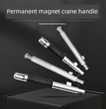 Permanent Magnet Lifter Handle Strong Magnetic Lifting Suction Cup Accessories 400kg 600kg 1 Ton Anti-Collision Switch Handle