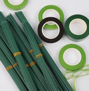 No.2 Thickened Flower Stem Pipe Cleaners with Floral Tape (Green/Brown) - DIY Material Kit Including Wire and Chenille Stems
