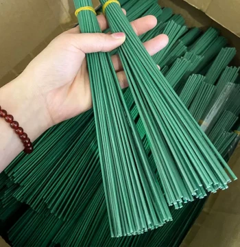 Green Flower Stem No.2 Handmade Flower Leaf Tape Rose Floral Art Round Thin Wire Handcraft DIY Materials