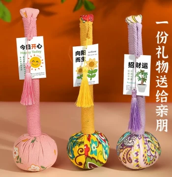Mugwort Hammer DIY Material Kit, Health Preservation Hammer, Handmade Intangible Cultural Heritage Team Building, Moxibustion Massage, Mother's Day