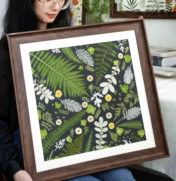 Pressed Flower Real Flower Frame Tropical Plants Alocasia Wall Decor Painting Ornament Retro Natural Style Intangible Cultural Heritage Handmade Gift