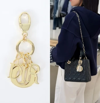 Bag Hardware Letter Pendant for Lady Dior Bag Metal Decorative Accessory