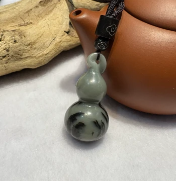 Hetian Jade Gourd Pendant, Handle Piece, Bracelet, Raw Material Ornament, Ximu River-Worn Jade, Xiuyan Jade