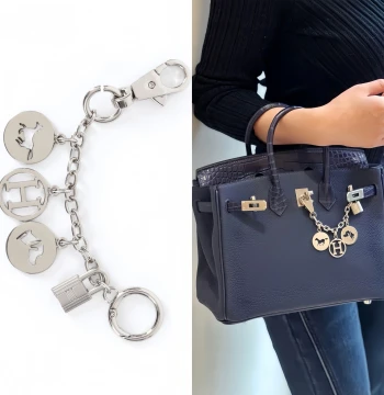 Bag Chain Pendant with Horseshoe Stamp for Lock Head Modification