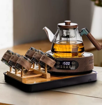 YIHUTEA 2026 New Tea Brewing Stove Tea Set Glass Teapot Home Small Electric Ceramic Stove Tea Tray