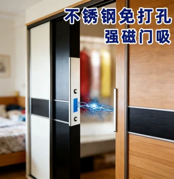 Wardrobe Door Magnetic Adhesive Patch for Tight Closure Fixing Door Panel Closing Sheet Magnetic Positioning Patch for Wardrobe