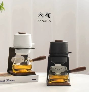 Sanxun Xingyun Automatic Tea Brewer Kung Fu Tea Set Home Lazy Teapot High-End Light Luxury Gift Box for Gifting