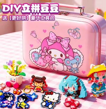 Perler Beads DIY Kit with 3D Fusion Tools and Certified Iron