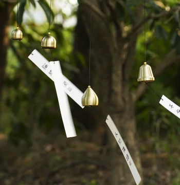Pure Copper Car Hanging Small Bell DIY Japanese Metal Small Wind Chime Hanging Ornament Handmade Material Accessories Festival Decorative Hanging