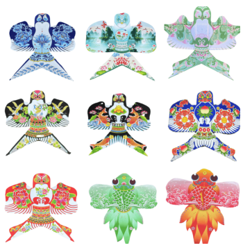 Weifang Traditional Mini Swallow Kite for Corridor Decoration, Children's Performance, and Dance Prop