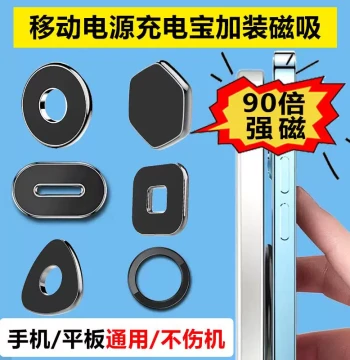 New Magnetic Car Phone Mount with Strong Suction Cup and Adhesive Pad - Universal Steering Wheel Holder