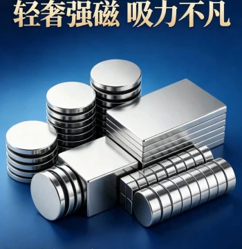 High-Strength Round and Rectangular Neodymium Iron Boron Magnets, Powerful Magnetic Sheets and Strips