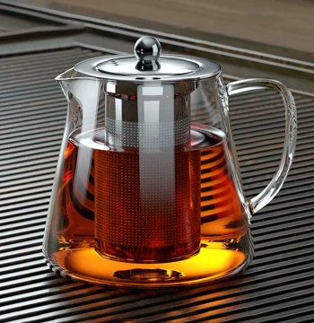Tea Set Teapot Thickened High-Temperature Resistant Tea-Water Separation Glass Teapot Home 2026 New Model Boiling Teapot Tea Cup