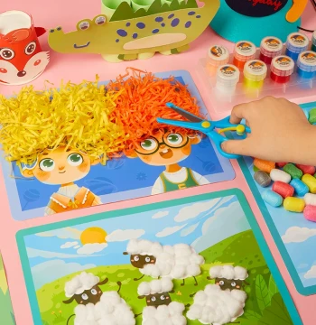 Children's Art Material Kit for Painting and Drawing