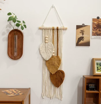 Nordic Style Handwoven Tassel Tapestry Creative Wall Hanging Decoration Living Room Wall Decor Entryway Background Wall Ornament