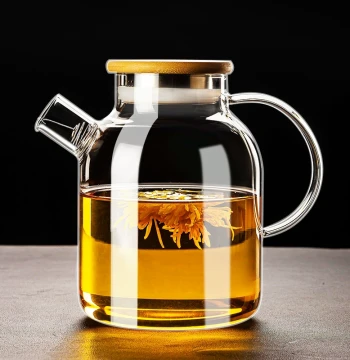 Glass Kettle Cold Water Pitcher High-Temperature Resistant Teapot Brewing Borosilicate Health Pot Home Large Capacity Water Jug