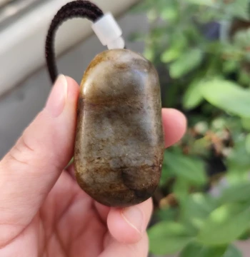 Hetian Jade Blue-and-White Seed Material Rough Stone 80g Hand Piece Xinjiang Hetian Jade Natural Jade Stone