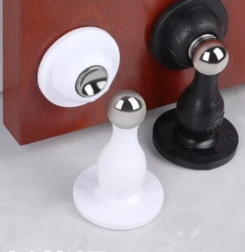 Door Stopper Magnetic Anti-Collision Sticker No Drilling Main Door Entrance Door Safety Door Card Floor Bumper Transparent Silent Door Blocker Suction Cup