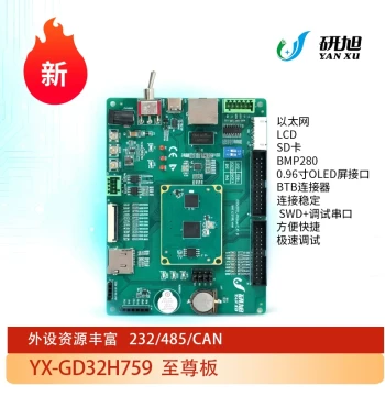 Yanxu GD32 Development Board GD32H759, ARM Learning Board, Domestic 600MHz Microcontroller