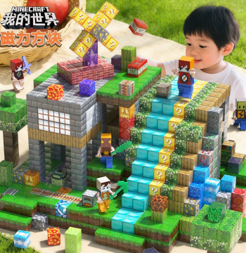 Minecraft Magnetic Building Blocks Magnet Toy for Children Educational Assembly Model Birthday Gift