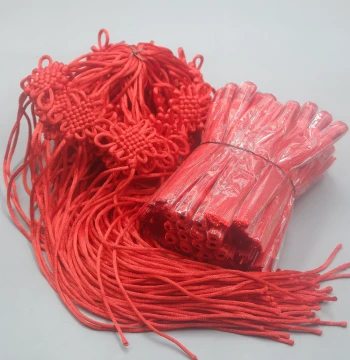 DIY Handmade Accessories Tassel Small Pendant Decorations – Peace Knot 8-Loop and 6-Loop Chinese Knot Small Hanging Semi-Finished Products