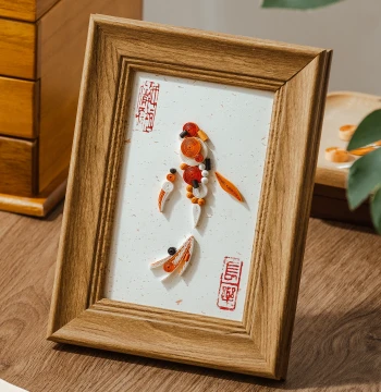 Shoulinglong Koi Quilling DIY Material Kit Set Chinese Style Traditional Culture Intangible Cultural Heritage Handmade Original Paper Art
