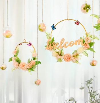 Ceiling Hanging Decoration for Malls, Spring Theme Handmade DIY Overhead Ornament