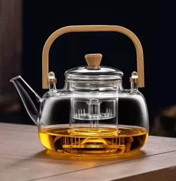 Glass Teapot for Home Brewing 2026 New Stove-Top Tea Cooker Large Capacity Electric Ceramic Heater Kettle Tea Set