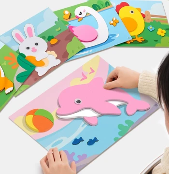 3D Stereoscopic Sticker Art Kit EVA DIY Craft for Girls