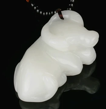 Natural Xinjiang Hetian Jade Seed Material Zodiac Ox Hand Piece Mutton Fat Jade Wealth-Attracting Jade Ox Playpiece Protective Pendant