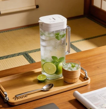 Japan ASVEL Cold Water Pitcher Cold Brew Tea Pot Refrigerator Ice Water Jug Heat-Resistant Home Plastic Large Capacity Sealed Leak-Proof