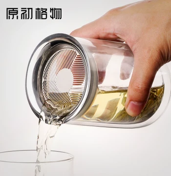 Yuanchu Gewu Heyi Plus Lazy Person Tea Brewing Artifact Glass Tea-Water Separation Teapot Home Brewing Single Pot High-End