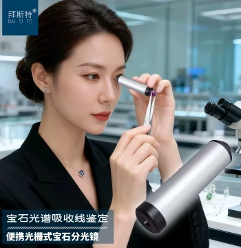 Best Grating Spectroscope Handheld Colored Gem Emerald Jewelry Jade Appraisal Tool Spectrometer with Chart Professional