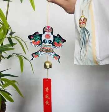 Weifang Traditional Intangible Cultural Heritage Mini Paper Kite Wind Chime Kite Hanging Festival Decor Styling Ancient Style Influencer Photography Prop