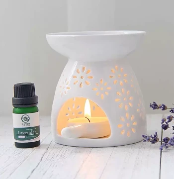 Ceramic Aroma Lamp Essential Oil Lamp Creative Bedroom Romantic Candle Incense Burner Household Incense Holder Decor