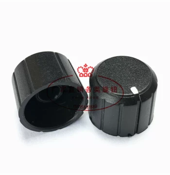Plastic Knob 20x16 Potentiometer Knob, Adjustment Knob for Audio Equipment, Knob Cap with 6mm Splined Shaft