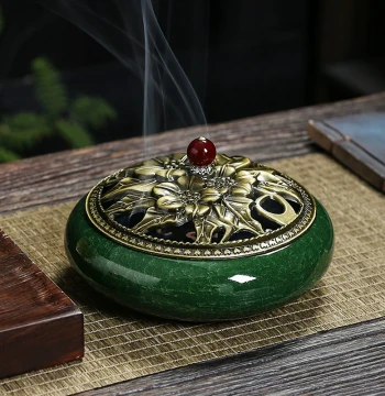 Ceramic Mosquito Coil Burner Home Indoor Large Creative Mugwort Agarwood Aromatherapy Mosquito Coil Tray Ornament Sandalwood Incense Burner