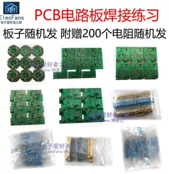 Random Assortment: Soldering Practice Wires for PCB, Circuit Boards, Electronics & Electrical Soldering Iron Perf Board Modules (Free Gift Included)
