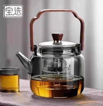 Tea Brewing Pot 2025 New Arrival, Household Single Pot, Thickened High-Temperature Resistant, Dedicated for Open Flame and Electric Ceramic Stoves, Glass Kettle