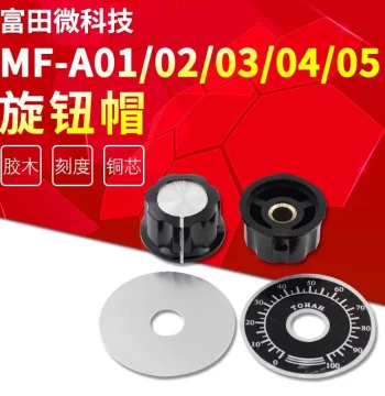 MF-A01/A02/A03/A04/A05 Potentiometer Knob, Bakelite Knob/Cap with Scale Marker, 6mm Inner Bore