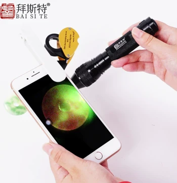 Identification Tool Set, Jewelry Magnifier 30x, Chelsea Color Filter, Yellow Light Xenon Flashlight for Gemstone and Jade Testing