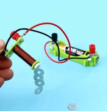 Electromagnet Experiment: Fun DIY Science Kit for Elementary Students – Handmade Assembly Model & Invention Materials