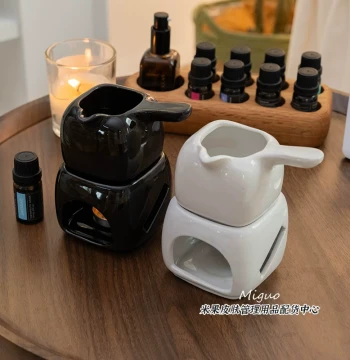Beauty Salon Ceramic Essential Oil Heater Large Capacity Candle Aromatherapy Burner Aromatherapy SPA Massage Detachable Model
