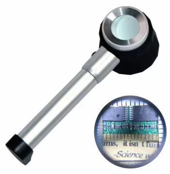 20x Handheld HD Magnifying Tool Jewelry Antiques Gemstone Identification High-Power Inspection Magnifier with Light Free Shipping