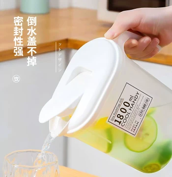 Cold Water Pitcher for Home, Hot Water Storage Kettle, Large Capacity Refrigerator Safe Hot/Cold Water Jug, Tea Brewing Pot
